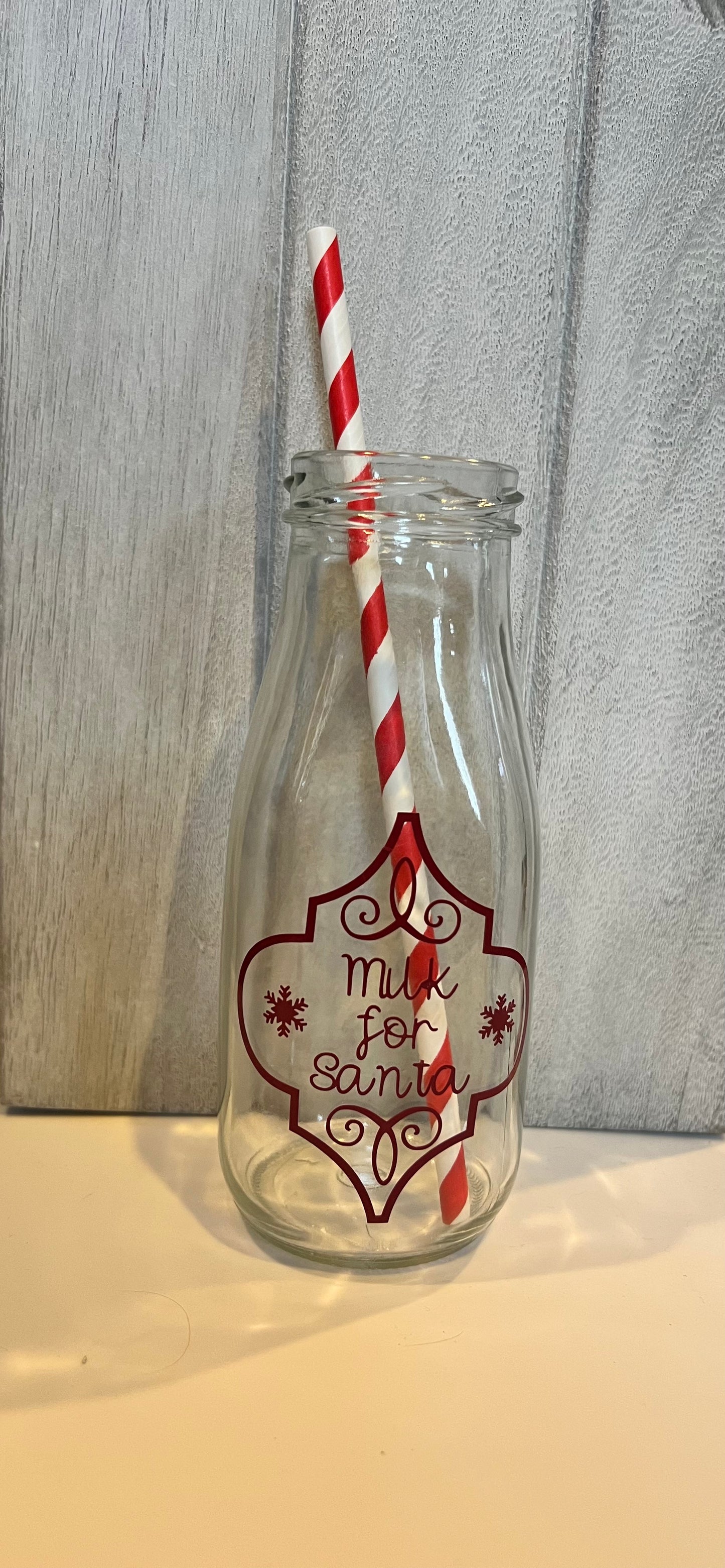 Santa Milk Bottle